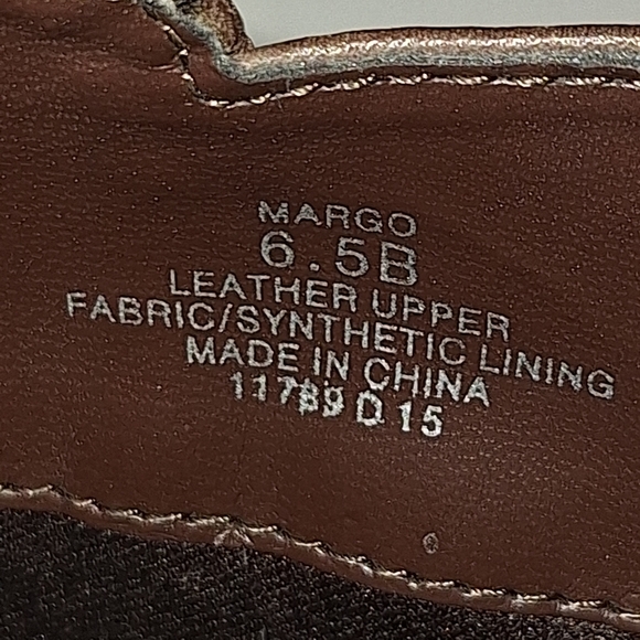 Lauren Ralph Lauren Classic Minimalist Brown Leather Ankle Boots Size 6.5 - Picture 9 of 11